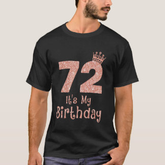 72私の誕生日72歳ハッピー72歳 Tシャツ