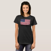 72誕生日ヴィンテージ米国国旗1950素晴らし年以来 Tシャツ (正面フル)