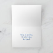 72誕生日:おもしろい、お祝カラフルい花火 カード (内部)