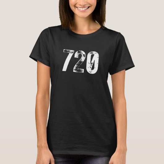 720 エリアコード デンバー CO モバイル電話 エリアコード Tシャツ (正面)