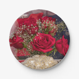 7215-軍隊結婚の ペーパープレート