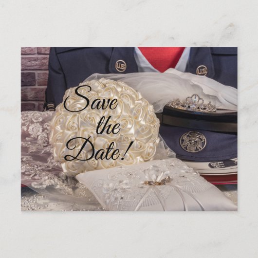 7263-軍隊結婚の ポストカード (正面)