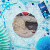 7263-軍隊結婚ズ（ユニフォームおよびブーケ付き） ペーパープレート (パーティー)