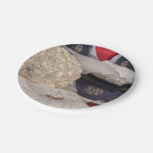 7263-軍隊結婚ズ（ユニフォームおよびブーケ付き） ペーパープレート (アングル)