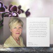 72 & Fabulous Orchid Photo Birthday Greeting Card カード