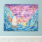 72 Names of G-D キャンバスプリント (インサイチュ (ウッドフロア))