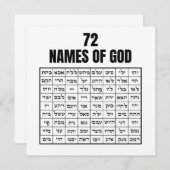72 Names of God (正面/裏面)