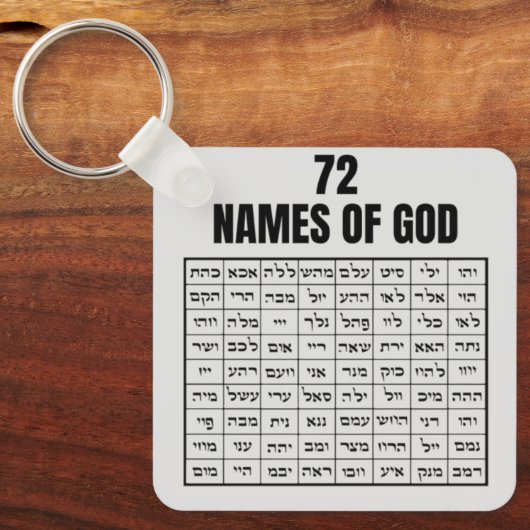 72 Names of God キーホルダー (正面)