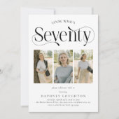 73エレガント写真部第70誕生日 招待状 (正面)