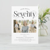 73エレガント写真部第70誕生日 招待状 (スタンド正面)