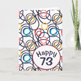 73ファンキー誕生日のドードル カード