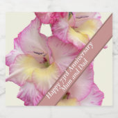 73周年を編集可能 スパークリングワインラベル (シングルラベル)