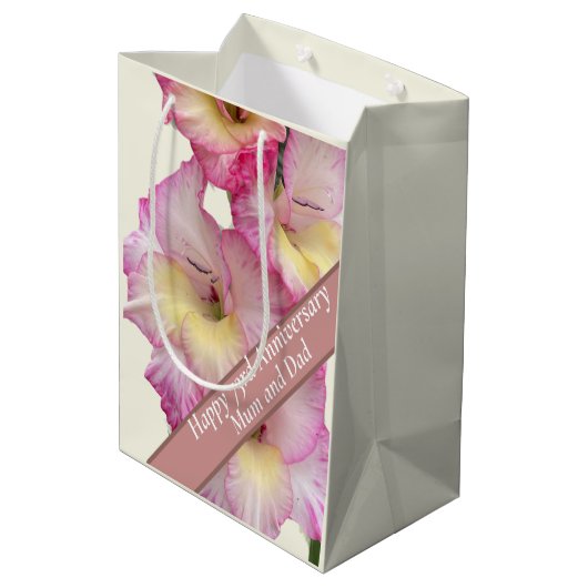 73周年を編集可能 ミディアムペーパーバッグ (裏面アングル)