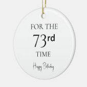 73回目のお誕生日おめでとう セラミックオーナメント (左)
