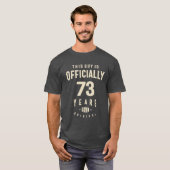 73年の純粋な素晴らしさ – 73誕生日 Tシャツ (正面フル)