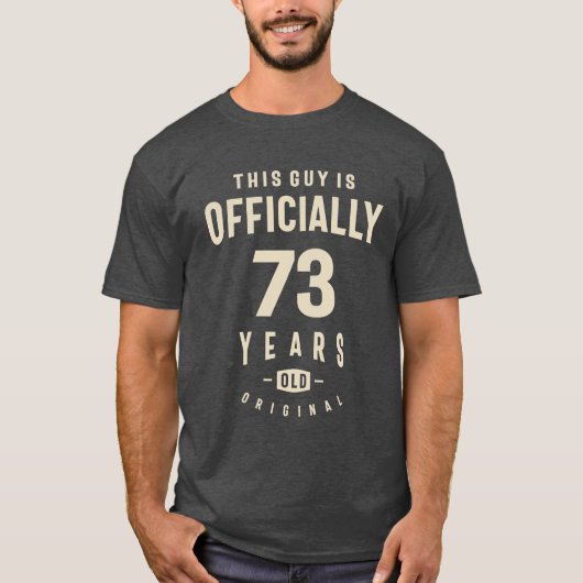 73年の純粋な素晴らしさ – 73誕生日 Tシャツ (正面)