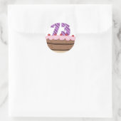 73歳のお誕生日ケーキ ラウンドシール (バッグ)