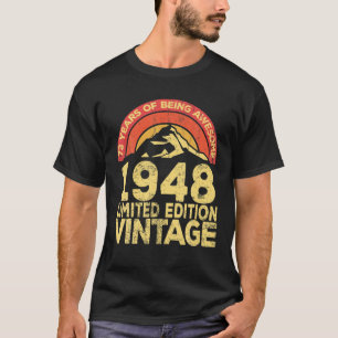 73歳の伝説的なレトロヴィンテージ素晴らし誕生 Tシャツ