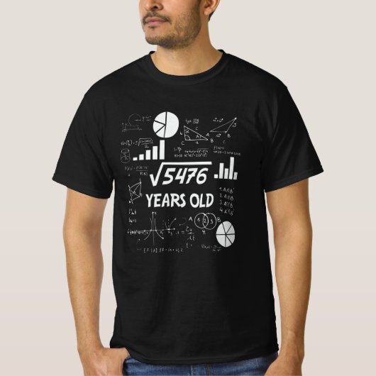 73歳の昔の数学先生73位の誕生日ギフト Tシャツ (正面)