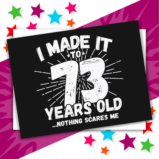 73歳の皮肉なミーム 面白い73歳の誕生日 ポストカード