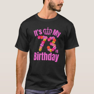 73歳の誕生日女性が私の73番目のバードを花 Tシャツ