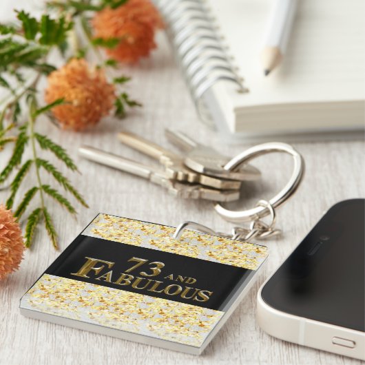 73歳の誕生日 キーホルダー (正面右)