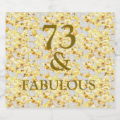 73歳の誕生日 スパークリングワインラベル (シングルラベル)