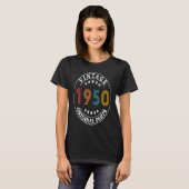 73歳レトロヴィンテージ1950 73誕生日1 Tシャツ (正面フル)