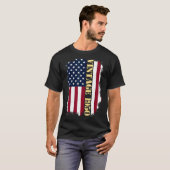 73歳ヴィンテージ米国国旗1950アメリカ国旗73r tシャツ (正面フル)