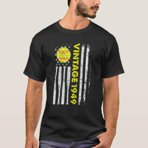 73歳ヴィンテージ1949アメリカ国旗73誕生 Tシャツ