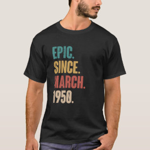 73歳ヴィンテージ1950誕生日73rd装飾 tシャツ