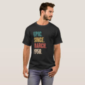 73歳ヴィンテージ1950誕生日73rd装飾 tシャツ (正面フル)