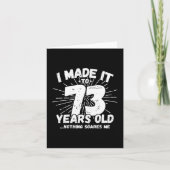73歳皮肉ミーム73おもしろい誕生日 カード (正面)