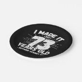 73歳皮肉ミーム73おもしろい誕生日 ペーパープレート (アングル)