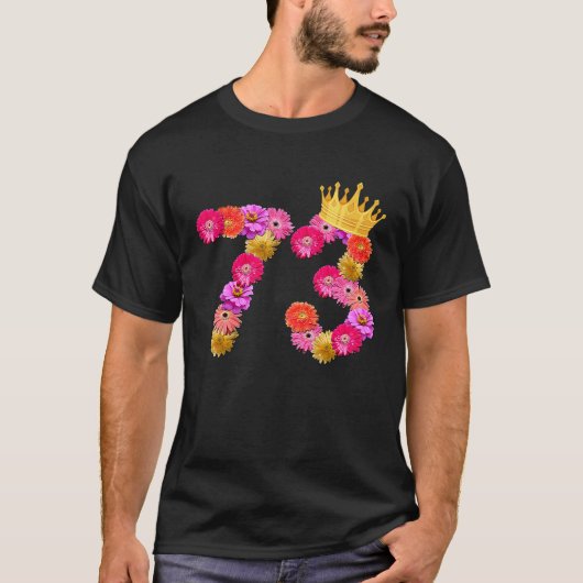 73歳誕生日女性花冠My 73r Tシャツ (正面)