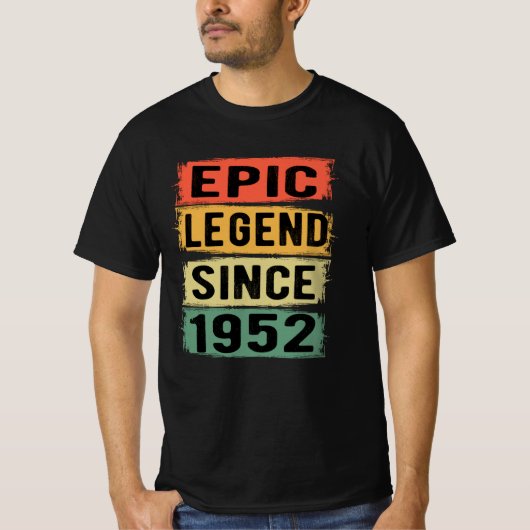 73歳Bday 1952 Epic Legend 73誕生日 Tシャツ (正面)