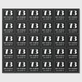 73番目の誕生日-インスパイアアールデコ検索"73"，名前 ラッピングペーパー