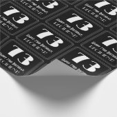 73番目の誕生日-インスパイアアールデコ検索"73",名前 ラッピングペーパー (角)