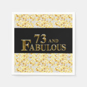 73番目の誕生日 スタンダードカクテルナプキン (正面)
