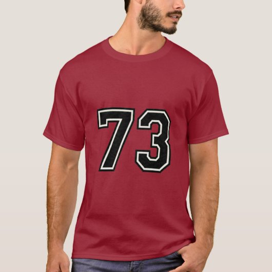 73番 バーシティ スポーツジャージ | 73歳の誕生日 Tシャツ (正面)