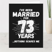 73結婚した年おもしろい73結婚周年 カード (正面)