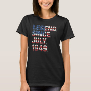 73誕生日伝説1949年7月以来アメリカ国旗73Y Tシャツ