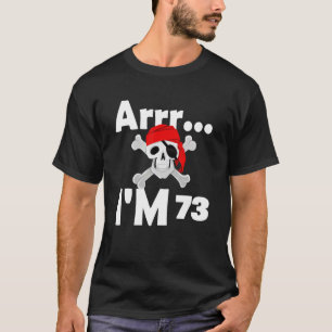 73誕生日海賊スカル73歳Bday Tシャツ