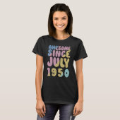 73誕生日素晴らし1950年7月以来happy 73年 tシャツ (正面フル)