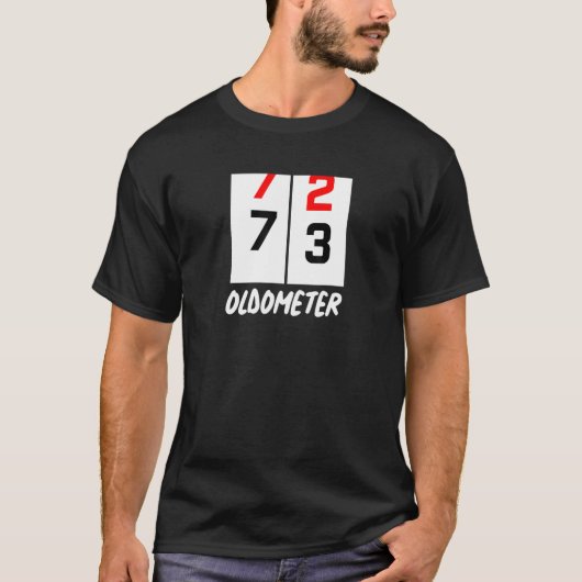 73誕生日72 73オールドメートル誕生日パーティー Tシャツ (正面)