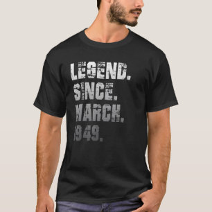 73誕生日73歳の伝説1943年3月以来 Tシャツ