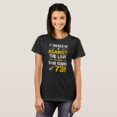 73誕生日73歳誕生日女性 Tシャツ (正面フル)