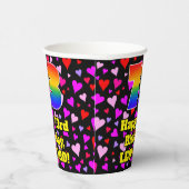73誕生日:愛するハートパターン, Rainbow 73 紙コップ (右)
