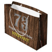 73誕生日: Country インスパイア Western  Look, Name ラージペーパーバッグ (裏面アングル)