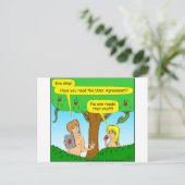 730アダムとエバの契約条件の漫画 ポストカード (スタンド正面)